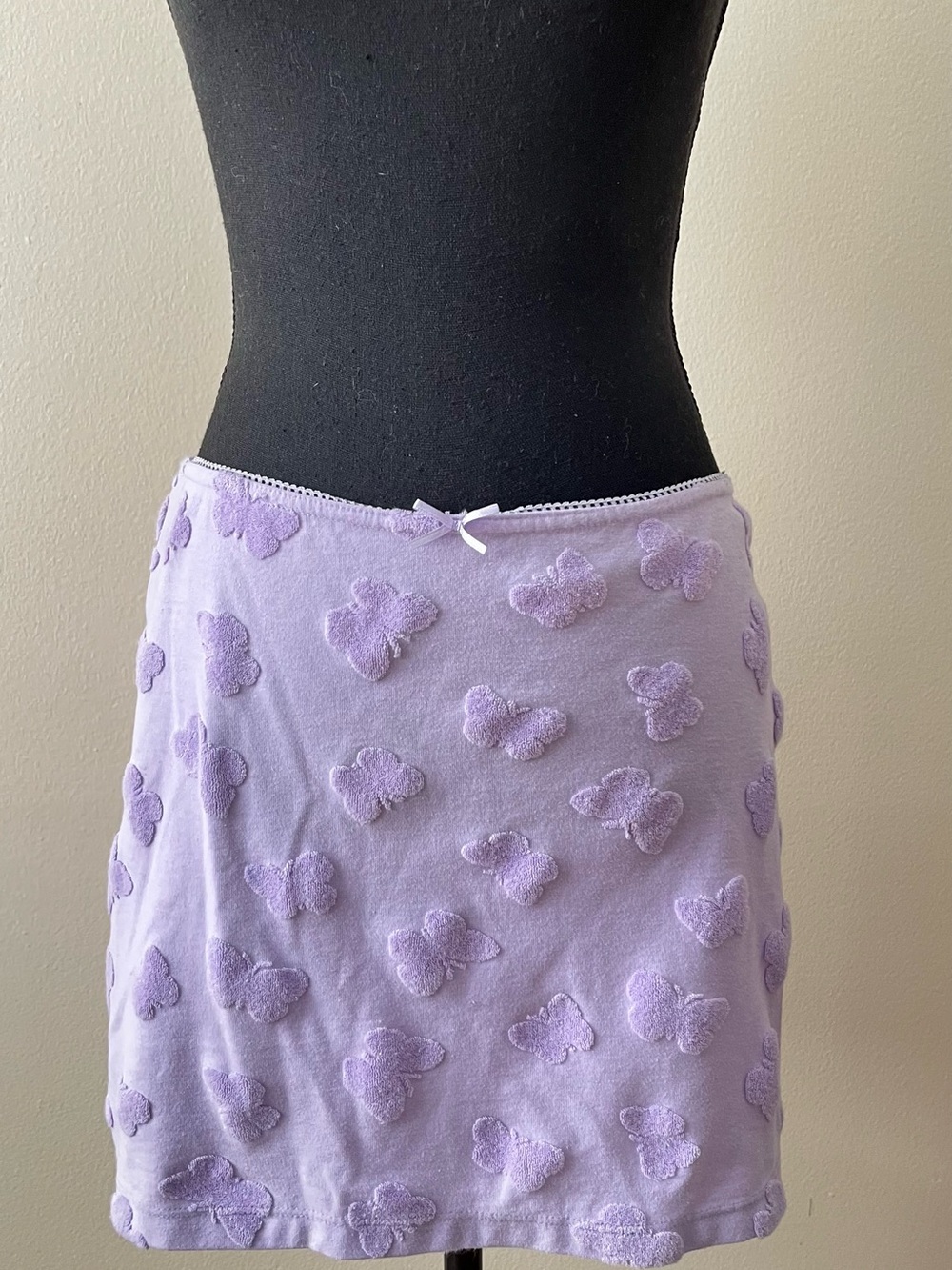 PacSun Lavender Butterfly Mini Skirt